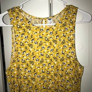 Yellow floral Old Navy dress